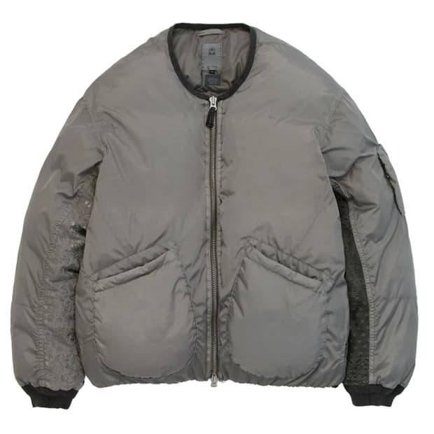 (3) 폴리테루 플로럴 다운 라이너 자켓 세이지