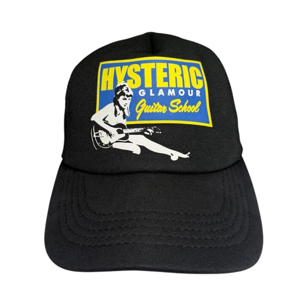 히스테릭 글래머 기타 치는 히스걸 매쉬캡 볼캡 모자