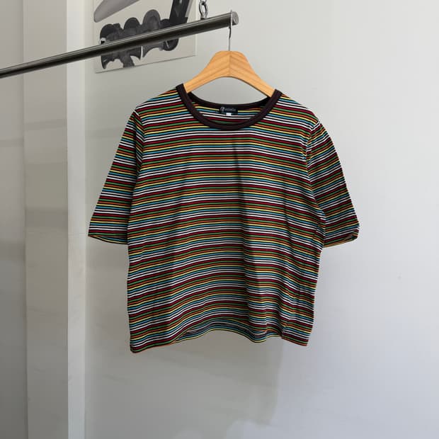 VENTICELLO 멀티컬러 스트라이프 티셔츠