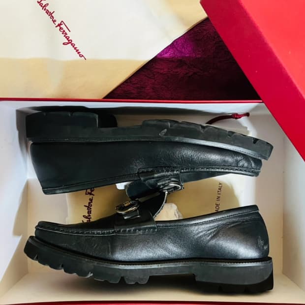 페라가모(ferragamo) 블리커 블랙로퍼드립니다[정품]
