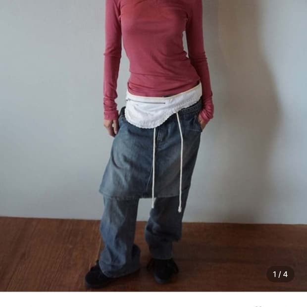 스컬프터 my go to tencel tee strawberry M