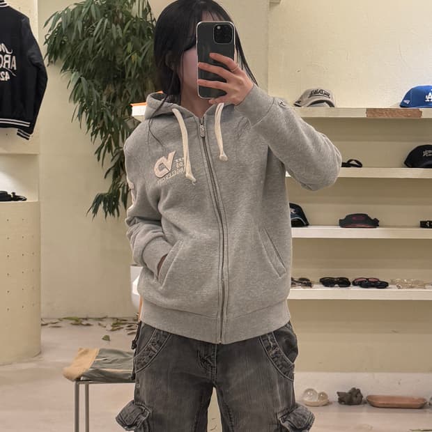 Von Dutch LA 로고 보아 후드 집업 U236