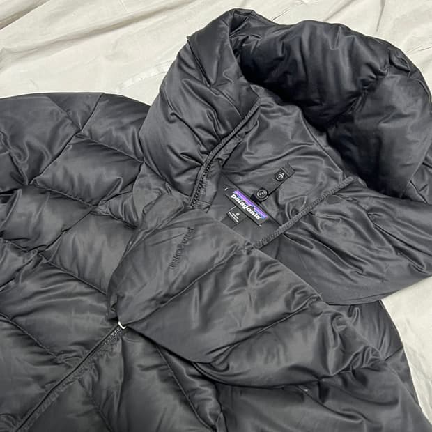 M 여성용 파타고니아 덕다운 후드 롱패딩