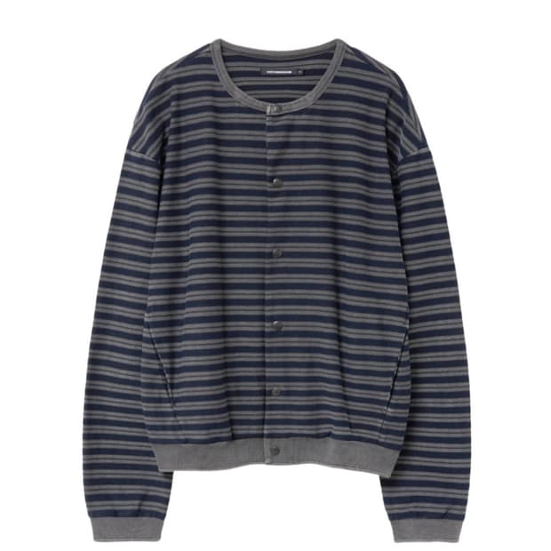 해칭룸 스트라이프 가디건 블루 3