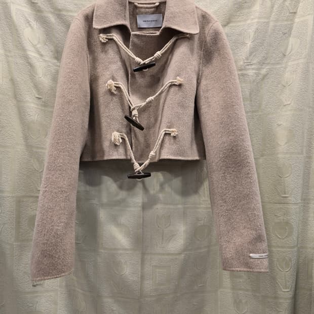 모어댄예스터데이 더플 코트 크롭 자켓 프리사이즈