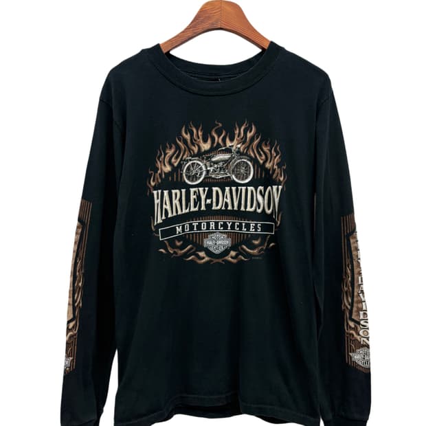  Harley Davidson 할리데이비슨 프린팅 로고 슬리브리스 