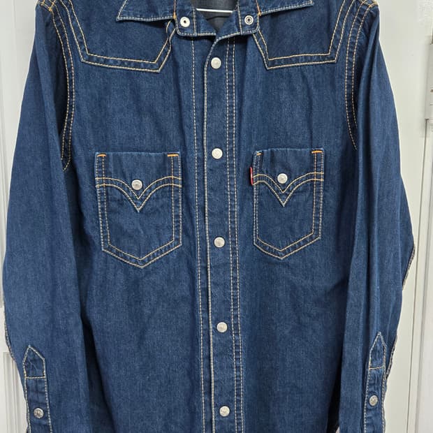 리바이스 타입원 웨스턴 데님셔츠