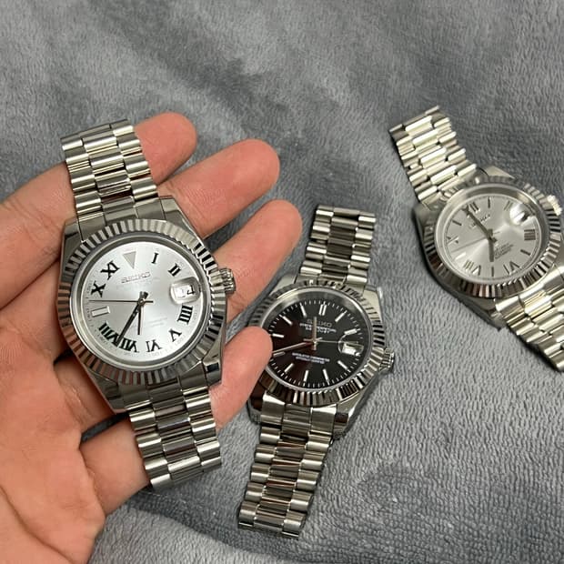 세이코 데이트저스트 흰판 커스텀