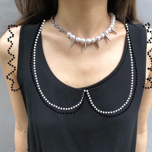 Stud PearlPearl Necklace