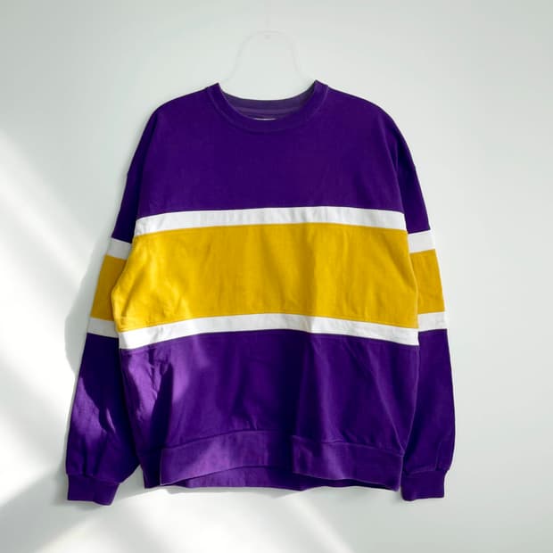 A2 BEAMS 빔즈 배색 맨투맨 S(95-100)사이즈