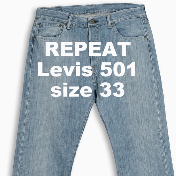 빈티지 리바이스 501 중청 33 인치 LV50133485