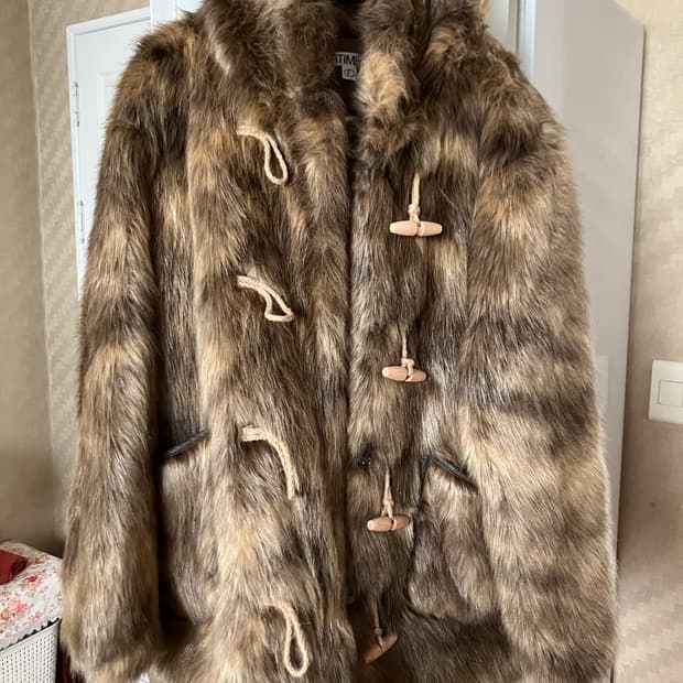 파르티멘토 후드 더플 퍼 코트