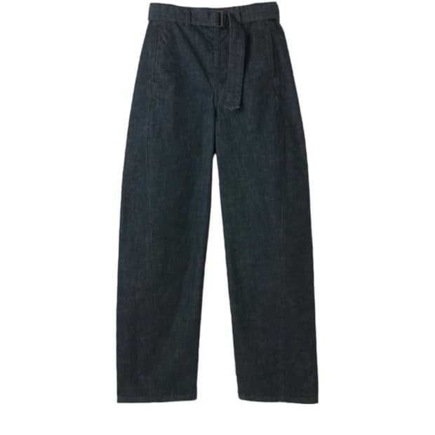 르메르 트위스트 벨티드 데님 인디고 ( L ) 상태좋음