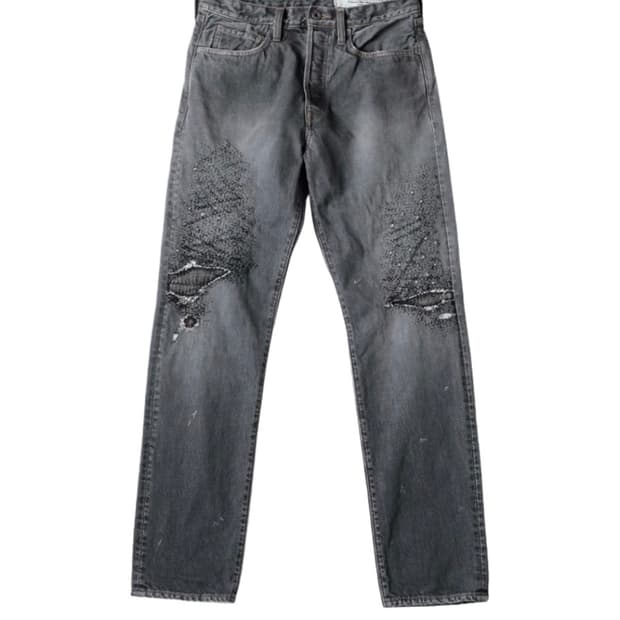 캐피탈 14온즈 블랙 데님 5P 몽키 시스코 블랙