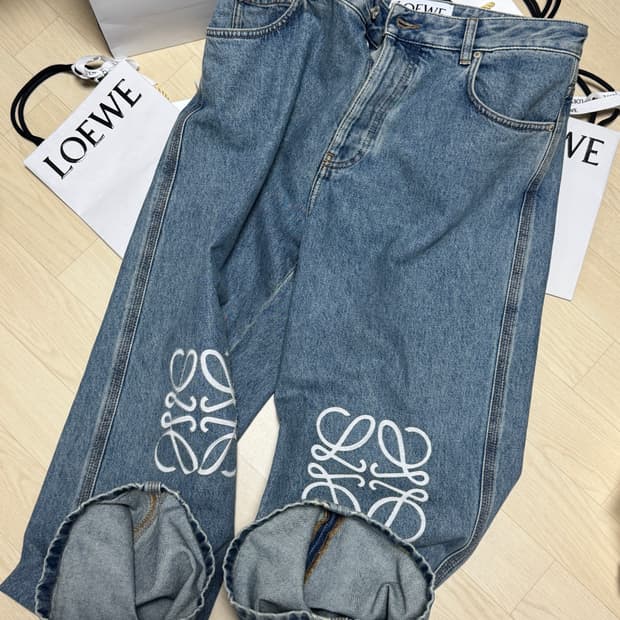 로에베 아나그램 데님 팬츠(50사이즈)