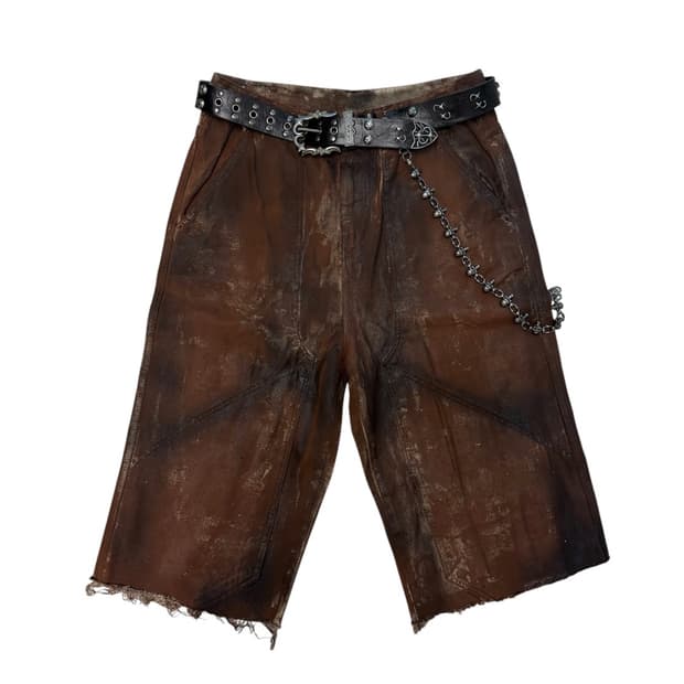 Handmade custom paint washing pants
