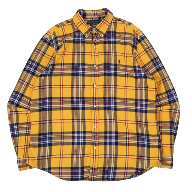 폴로 랄프로렌 신형 옐로우 플란넬 오버 셔츠