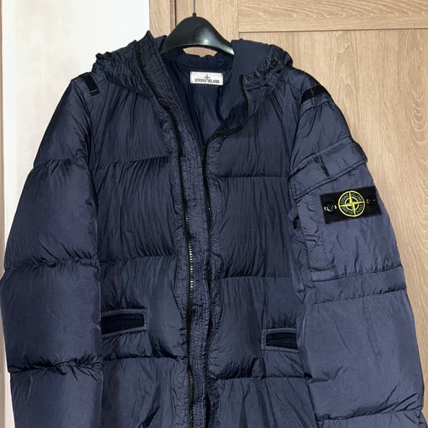 스톤아일랜드 크링클랩스 패딩 L