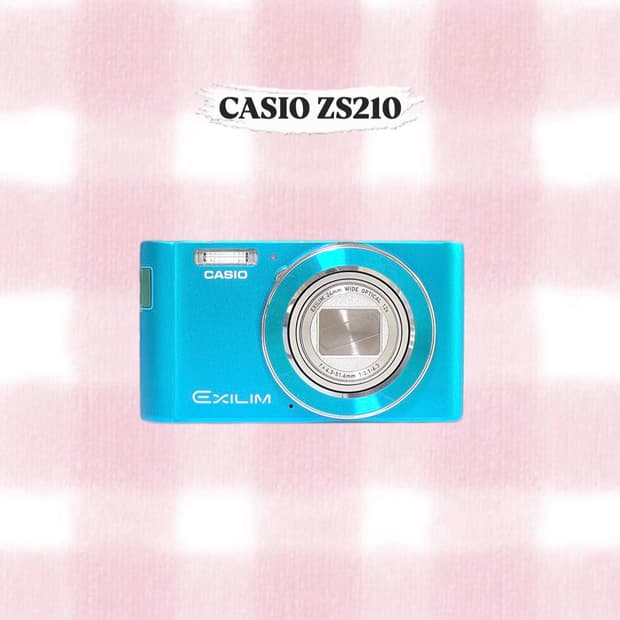 카시오 엑슬림 ZS210 스카이블루 빈티지디카