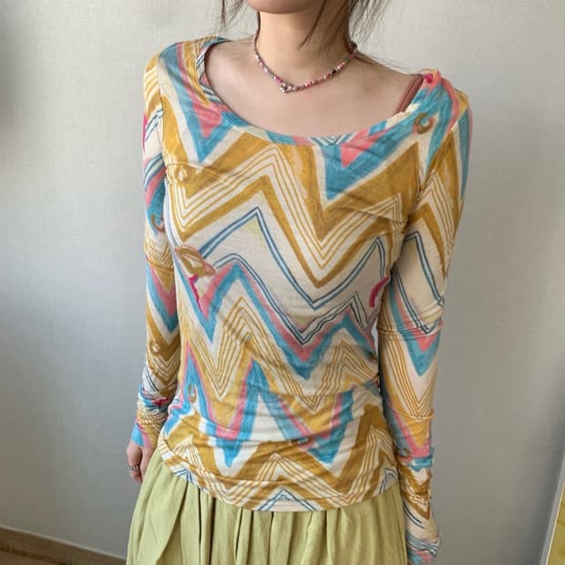 tsumori chisato, pattern top