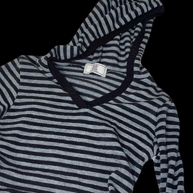 니트 크롭 슬림 긴팔티 