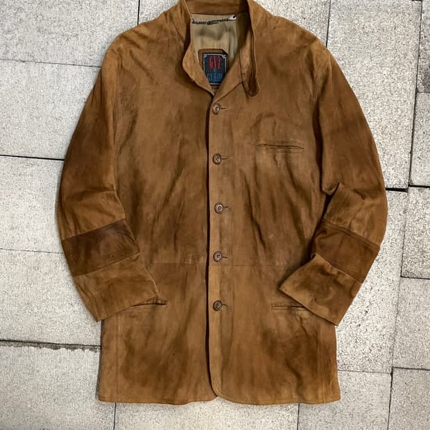 GV Jeans 지브이 진스 염소 가죽 스웨이드 자켓