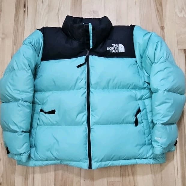 노스페이스 레트로 눕시 700 패딩 아쿠아 블루 XL