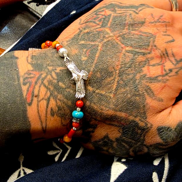 3Cross  silver spirit Navajo bracelet