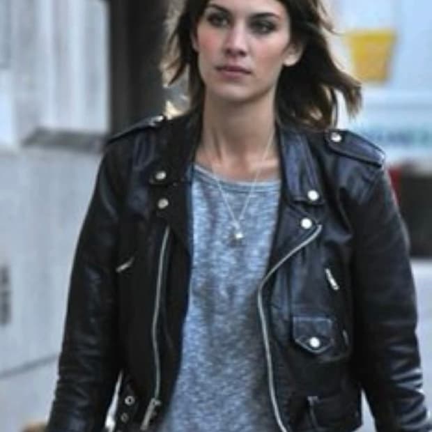 알렉사청 스타일 민스메르 가죽 자켓