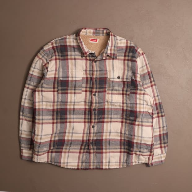 랭글러 양털 플란넬 체크 자켓 A1551