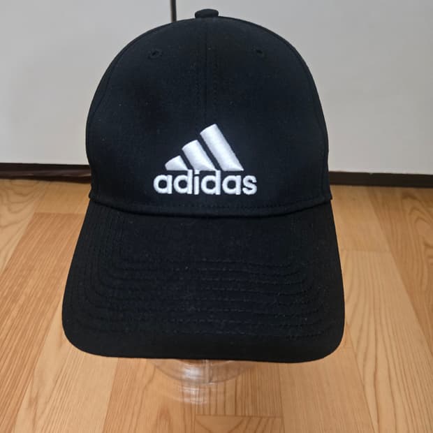 아디다스 정품 자수로고 블랙 볼캡