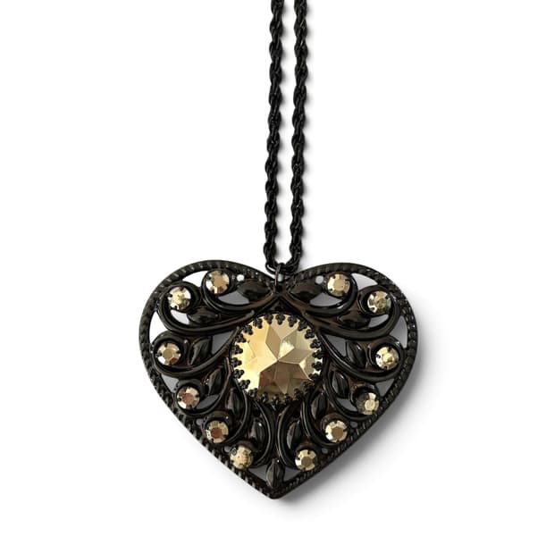jewel heart pendant necklace