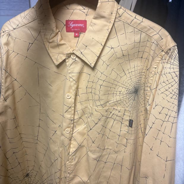 슈프림 스파이더웹 셔츠 m