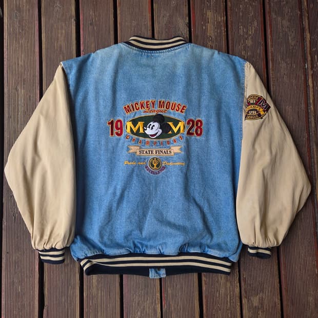 디즈니 90s 베이스볼 자켓
