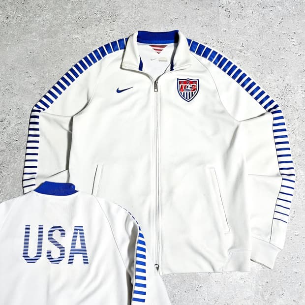 나이키 USA 미국 국대 14-15 트레이닝 져지 자켓 흰파
