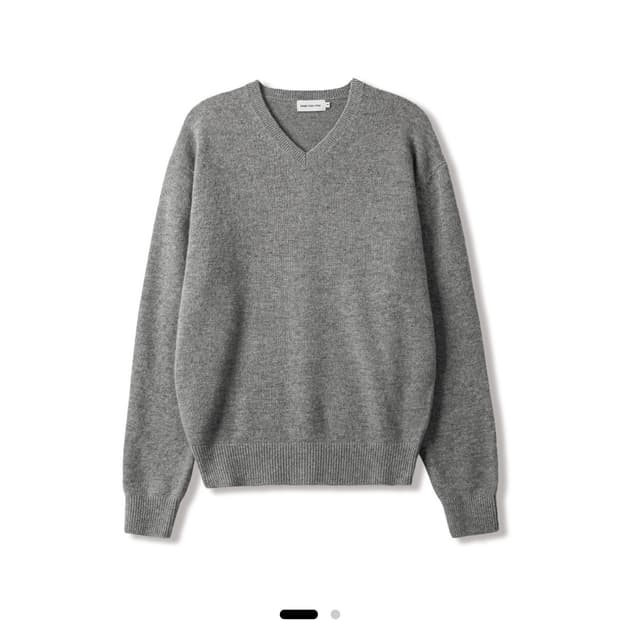 스테디에브리웨어 코지 울 캐시미어 브이넥 니트