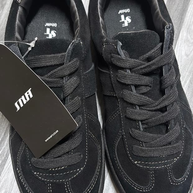 STUFF 스웨이드 독일군 스니커즈 블랙235mm