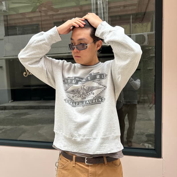 90’s Double RL American Eagle logo sweat