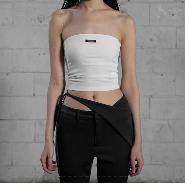 보헤미안 베이직 튜브 탑 아이보리 새거 팝니다