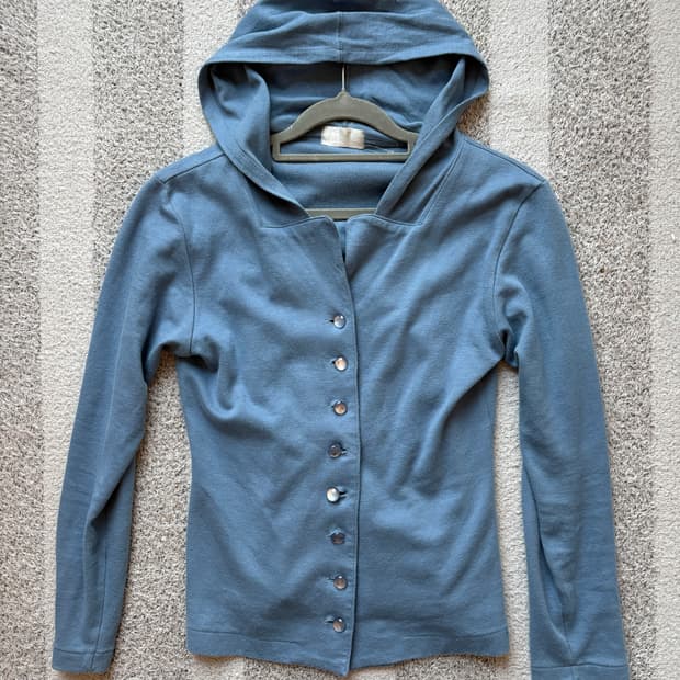 멀티버튼 후드 가디건