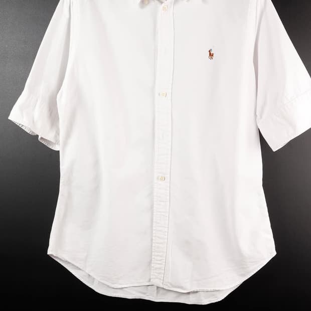폴로 랄프로렌 흰색 반팔 셔츠