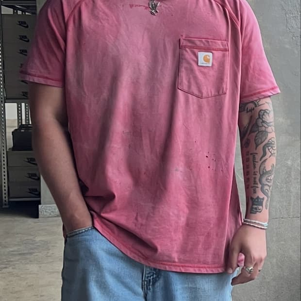 Carhartt Faded Red Pocket T-Shirt