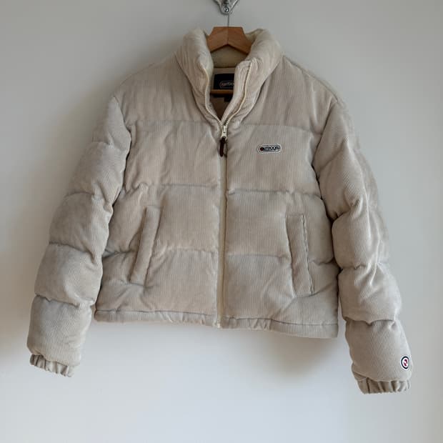 아웃도어(OUTDOOR) 코듀로이 패딩