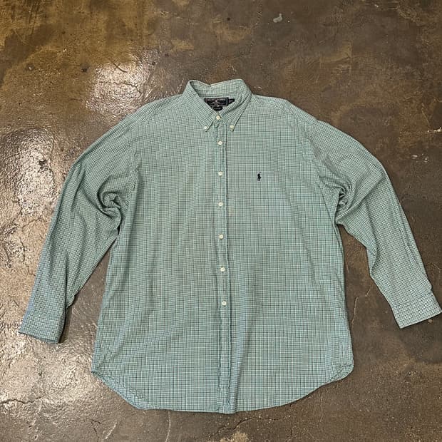 폴로 랄프로렌 체크 셔츠  XL