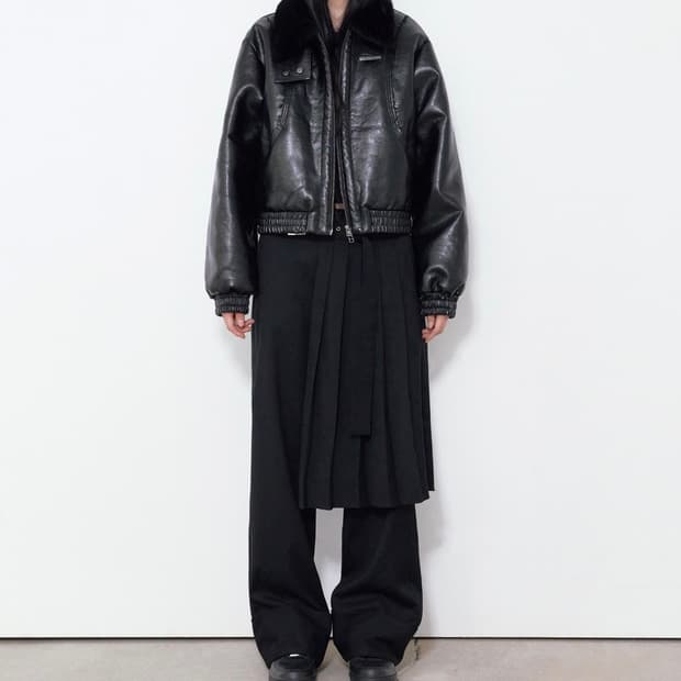 구해요) 보헤미안서울 하이넥 레더 자켓 무스탕