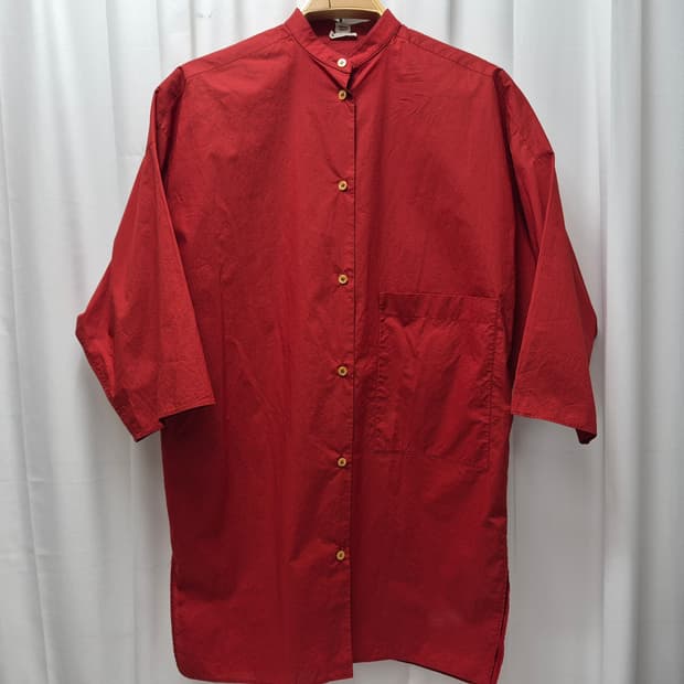 Hermes 에르메스 버건디 컬러 헬리넥 셔츠(38)