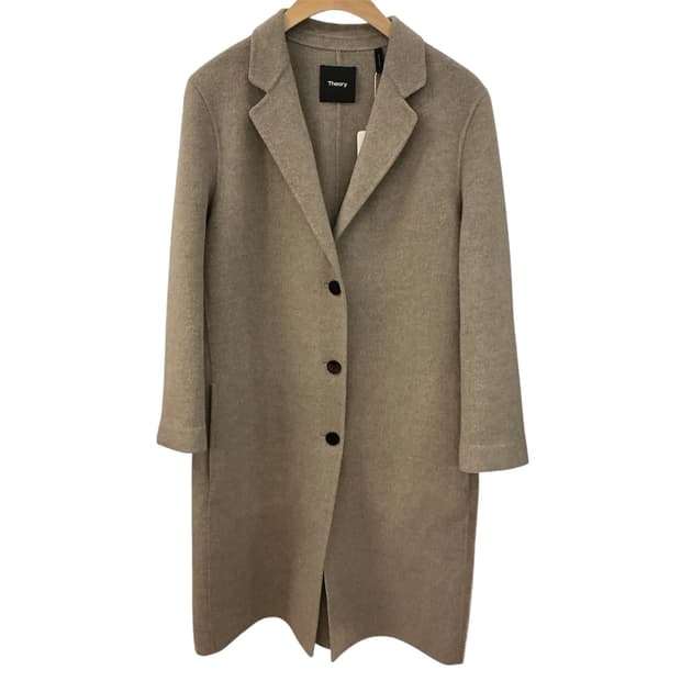 띠어리 울 캐시미어 롱 코트