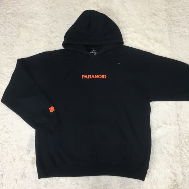 안티소셜클럽 X 언디핏 파라노이드 후드티 DD24