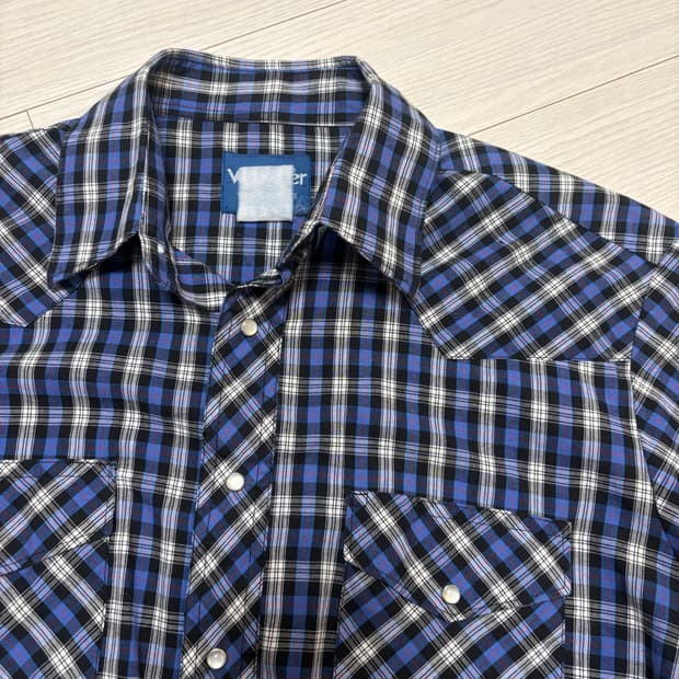 빈티지 wrangler 랭글러 웨스턴 반팔 셔츠 M(100)