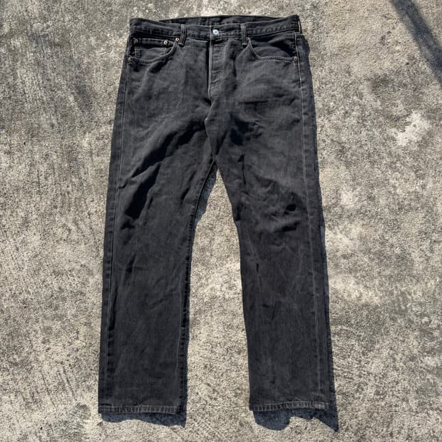 [38] 리바이스 501 흑청 데님 팬츠
